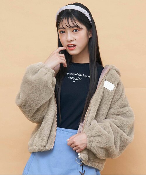 algy（アルジー）の「バックロゴエコファーアウター（その他アウター