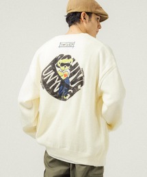 Ressaca（レサーカ）の「オーバーサイズ バックプリントVネックニットカーディガン（カーディガン/ボレロ）」