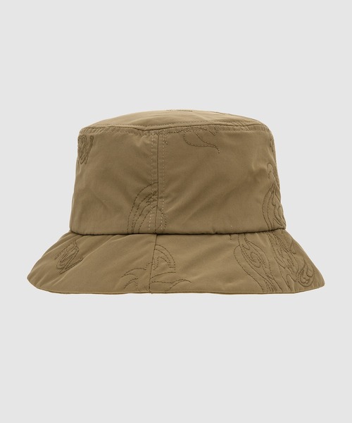 Feng Chen Wang（フェン・チェン・ワン）の「Quilted bucket hat（ハット・メンズ・カーキ・ONE SIZE）」の4枚目の写真