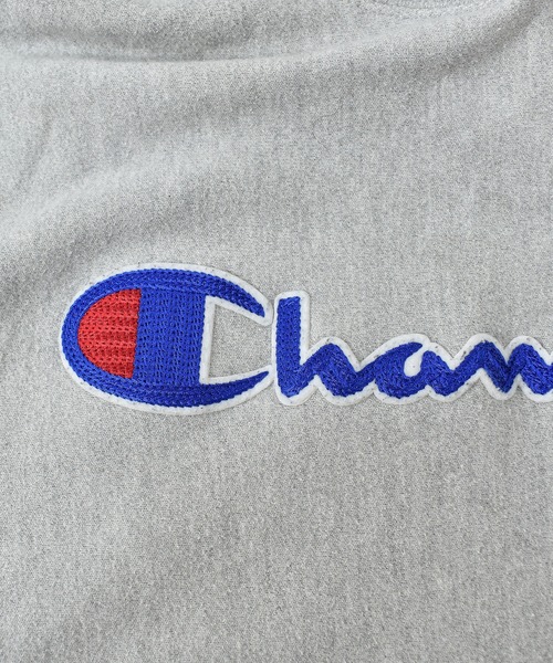 Champion（チャンピオン）の「【ヴィンテージ古着】Y2K Champion / チャンピオン リバースウィーブ ロゴ プルオーバーパーカー（パーカー・メンズ・グレー・SMALL）」の4枚目の写真