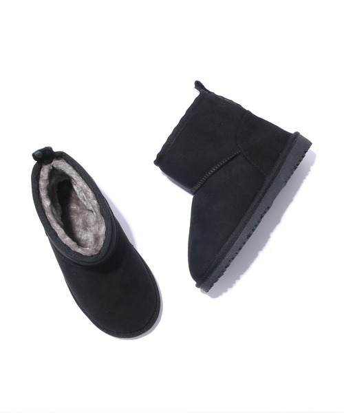 ROPE' PICNIC（ロペピクニック）の「【KIDS】フェイクムートンブーツ（ブーツ・キッズ・ブラック/ベージュ・18/19/20/21）」の19枚目の写真