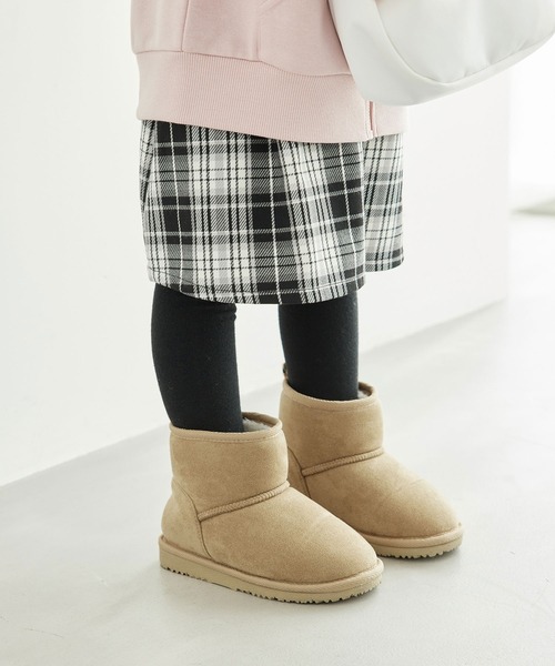 ROPE' PICNIC（ロペピクニック）の「【KIDS】フェイクムートンブーツ（ブーツ・キッズ・ブラック/ベージュ・18/19/20/21）」の13枚目の写真