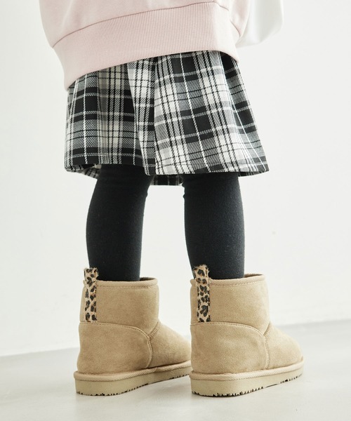 ROPE' PICNIC（ロペピクニック）の「【KIDS】フェイクムートンブーツ（ブーツ・キッズ・ブラック/ベージュ・18/19/20/21）」の10枚目の写真