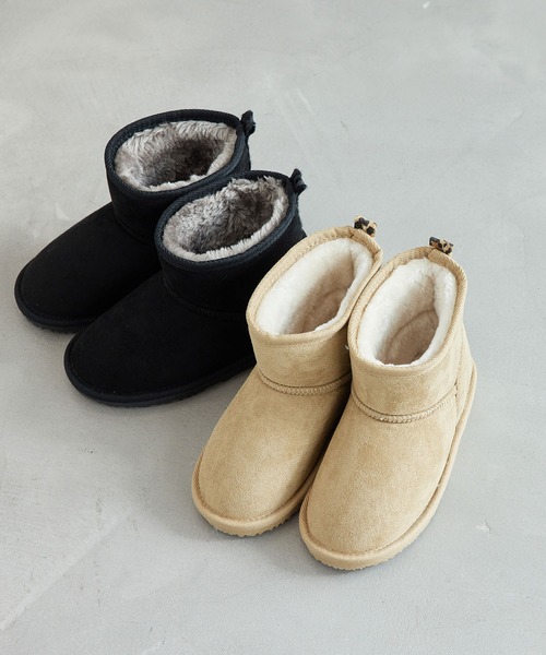 ROPE' PICNIC（ロペピクニック）の「【KIDS】フェイクムートンブーツ（ブーツ・キッズ・ブラック/ベージュ・18/19/20/21）」の11枚目の写真