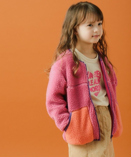 BAYFLOW（ベイフロー）の「リバーシブルボアブルゾン（ブルゾン・キッズ・ブラック/ベージュ/ピンク/グリーン・110cm/100cm/120cm/130cm/140cm）」の15枚目の写真