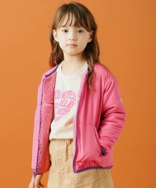BAYFLOW（ベイフロー）の「リバーシブルボアブルゾン（ブルゾン・キッズ・ブラック/ベージュ/ピンク/グリーン・110cm/100cm/120cm/130cm/140cm）」の17枚目の写真