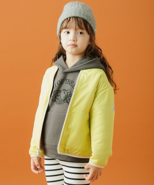 BAYFLOW（ベイフロー）の「リバーシブルボアブルゾン（ブルゾン・キッズ・ブラック/ベージュ/ピンク/グリーン・110cm/100cm/120cm/130cm/140cm）」の11枚目の写真