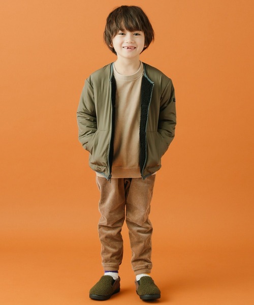 BAYFLOW（ベイフロー）の「リバーシブルボアブルゾン（ブルゾン・キッズ・ブラック/ベージュ/ピンク/グリーン・110cm/100cm/120cm/130cm/140cm）」の5枚目の写真