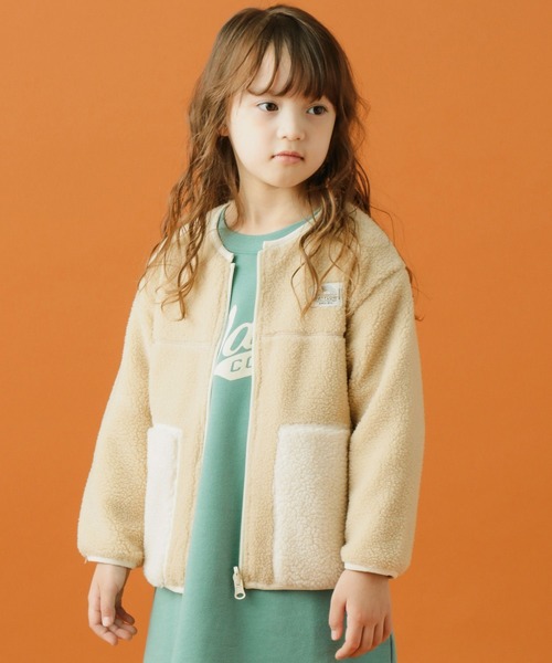 BAYFLOW（ベイフロー）の「リバーシブルボアブルゾン（ブルゾン・キッズ・ブラック/ベージュ/ピンク/グリーン・110cm/100cm/120cm/130cm/140cm）」の8枚目の写真