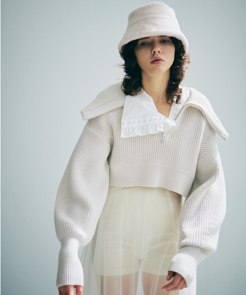 SNIDEL（スナイデル）の「スキッパーニットプルオーバー（ニット