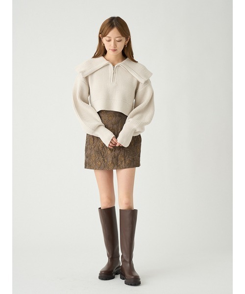 SNIDEL（スナイデル）の「スキッパーニットプルオーバー（ニット