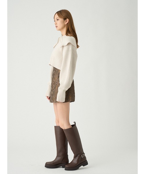 SNIDEL（スナイデル）の「スキッパーニットプルオーバー（ニット