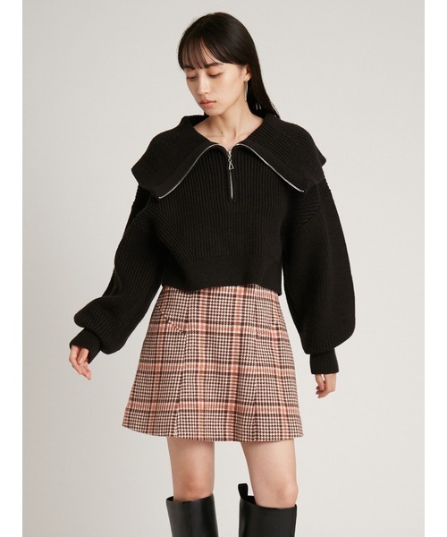 SNIDEL（スナイデル）の「スキッパーニットプルオーバー（ニット