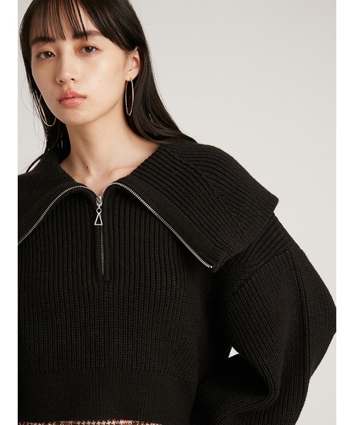 SNIDEL（スナイデル）の「スキッパーニットプルオーバー（ニット