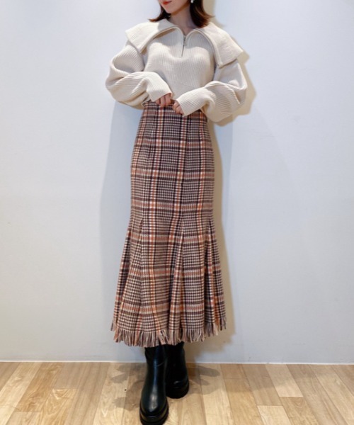 SNIDEL（スナイデル）の「スキッパーニットプルオーバー（ニット