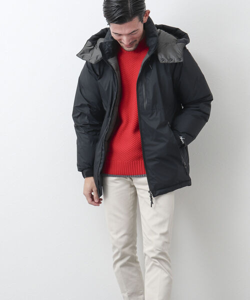 NANGA(ナンガ)の「【NANGA/ナンガ】別注AURORA DownJacket with HOOD ダウンジャケット(ダウンジャケット/コート・メンズ・キャメル/ブラック/ネイビー・M/L/XL)」の6枚目の写真