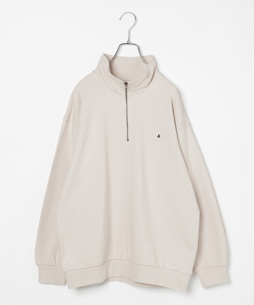 GLOBAL WORK(グローバルワーク)の「ハーフZIPスウェット/AND YUA ANY/ 165278(スウェット・キッズ・グリーン/ライトグレー/チャコールグレー・160cm/150cm)」の16枚目の写真