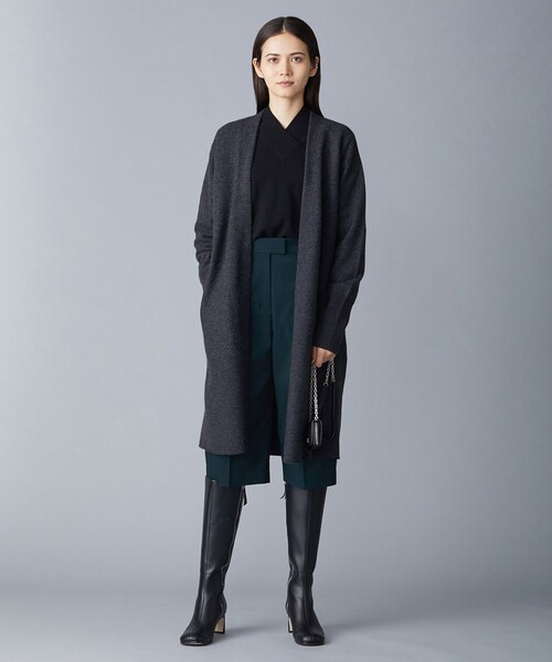 ICB(アイシービー)の「ミルドウール ロングカーディガン(カーディガン/ボレロ・レディース・グレー系/パイングリーン系/ライトイエロー系・SMALL/X-SMALL)」の6枚目の写真