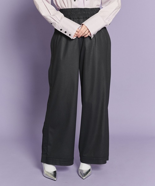 casane（カサネ）の「レザーライクワイドパンツ（その他パンツ・レディース・ブラック/ベージュ・1/2）」の16枚目の写真