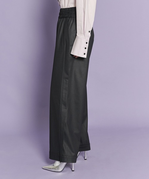 casane（カサネ）の「レザーライクワイドパンツ（その他パンツ・レディース・ブラック/ベージュ・1/2）」の19枚目の写真