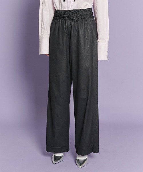 casane（カサネ）の「レザーライクワイドパンツ（その他パンツ・レディース・ブラック/ベージュ・1/2）」の20枚目の写真