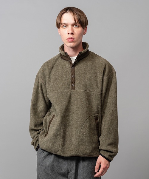 MR.OLIVE ミスターオリーブ / MELTON FLEECE / STAND ANORAK メルトン 