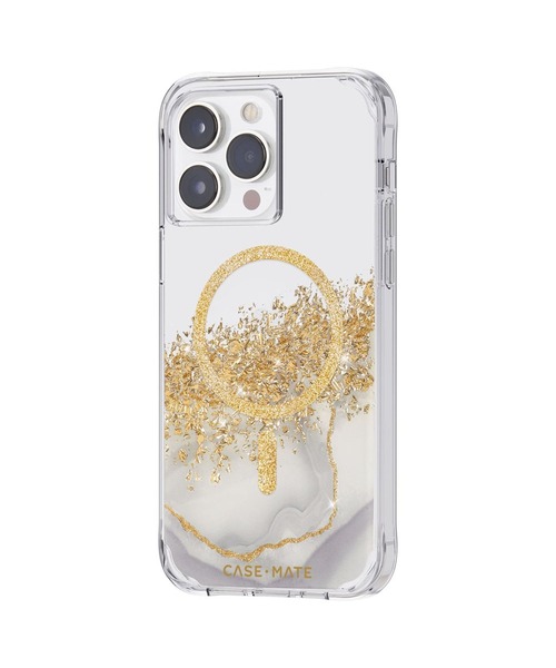 Case-Mate（ケースメイト）の「iPhone14ProMax 6.7inch Case-Mate Karat Marble MagSafe対応・3.0m落下耐衝撃・抗菌・リサイクル素材（スマホケース/カバー・レディース・ホワイト×ゴールド/ブラック×ゴールド・ONE SIZE）」の3枚目の写真