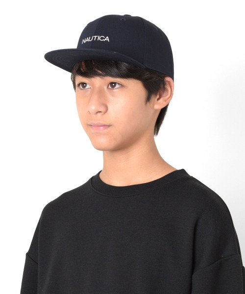 GLAZOS(グラソス)の「【NAUTICA】フラットバイザーツイルキャップ(キャップ・キッズ・ネイビー・フリー)」の1枚目の写真