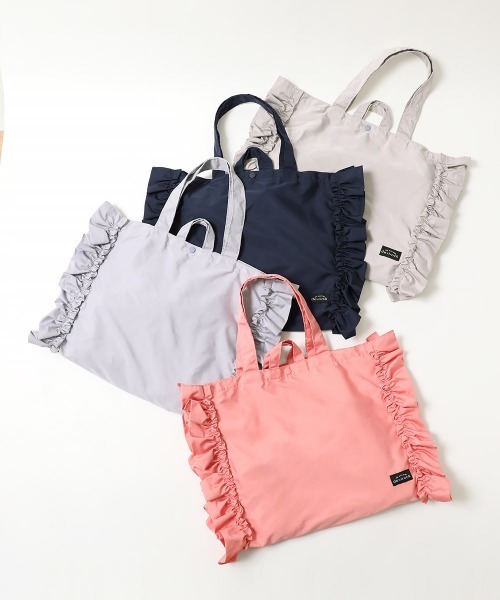 devirock(デビロック)の「フリルレッスンバッグ(トートバッグ・キッズ・グレー系その他/スモークピンク/パープル/ネイビー・ONE SIZE)」の17枚目の写真