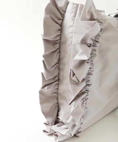 devirock(デビロック)の「フリルレッスンバッグ(トートバッグ・キッズ・グレー系その他/スモークピンク/パープル/ネイビー・ONE SIZE)」の13枚目の写真