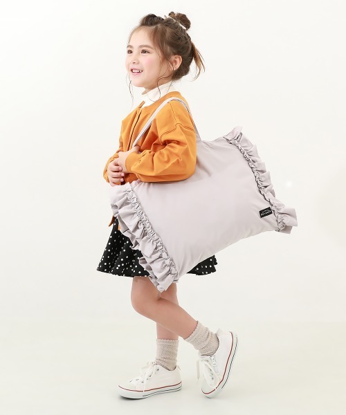 devirock(デビロック)の「フリルレッスンバッグ(トートバッグ・キッズ・グレー系その他/スモークピンク/パープル/ネイビー・ONE SIZE)」の20枚目の写真