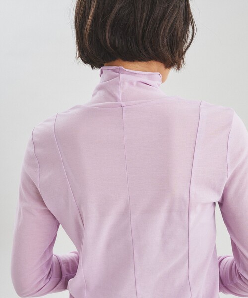 GRACE CONTINENTAL(グレースコンチネンタル)の「シアー切替トップ(Tシャツ/カットソー・レディース・ブラック/ホワイト/ラベンダー・36)」の16枚目の写真