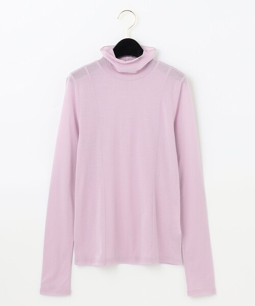 GRACE CONTINENTAL(グレースコンチネンタル)の「シアー切替トップ(Tシャツ/カットソー・レディース・ブラック/ホワイト/ラベンダー・36)」の18枚目の写真