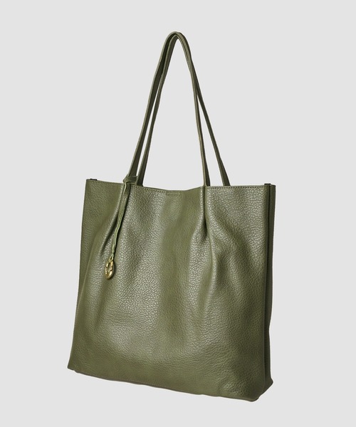 ADPOSION（アドポーション）の「【WEB限定】フェイクレザートートバッグ（トートバッグ・レディース・アイボリー/カーキ/ブラック/キャメル/グレイッシュベージュ・FREE）」の5枚目の写真