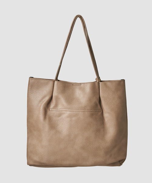 ADPOSION（アドポーション）の「【WEB限定】フェイクレザートートバッグ（トートバッグ・レディース・アイボリー/カーキ/ブラック/キャメル/グレイッシュベージュ・FREE）」の11枚目の写真