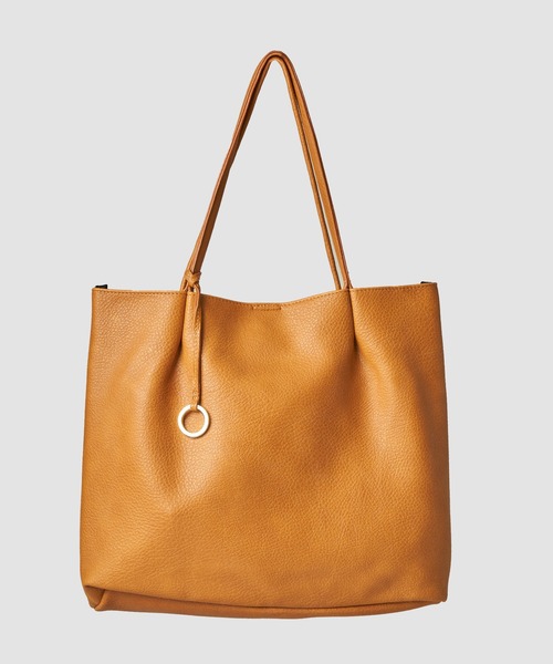 ADPOSION（アドポーション）の「【WEB限定】フェイクレザートートバッグ（トートバッグ・レディース・アイボリー/カーキ/ブラック/キャメル/グレイッシュベージュ・FREE）」の10枚目の写真