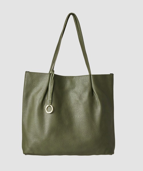 ADPOSION（アドポーション）の「【WEB限定】フェイクレザートートバッグ（トートバッグ・レディース・アイボリー/カーキ/ブラック/キャメル/グレイッシュベージュ・FREE）」の9枚目の写真