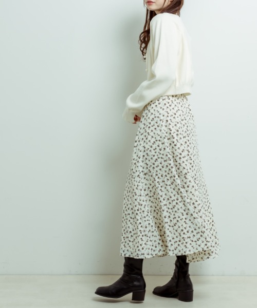 OLIVE des OLIVE（オリーブデオリーブ）の「【WEB限定カラー有】ビットベルト付きフレアスカート（スカート・レディース・ミント/チェック/スミクロ/オフホワイト/サックスブルー・FREE）」の7枚目の写真