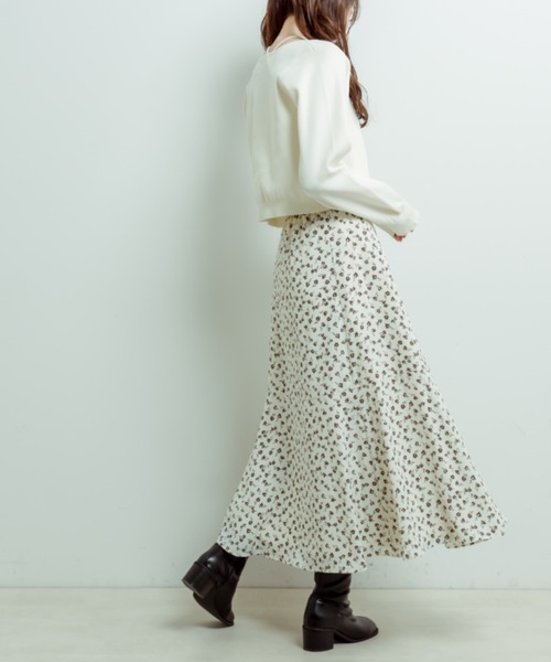 OLIVE des OLIVE（オリーブデオリーブ）の「【WEB限定カラー有】ビットベルト付きフレアスカート（スカート・レディース・ミント/チェック/スミクロ/オフホワイト/サックスブルー・FREE）」の8枚目の写真