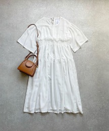 JUGLANS（ユグランス）の「☆ 【OKIRAKU】シャーリングシアーワンピース　BC20501（ワンピース）」