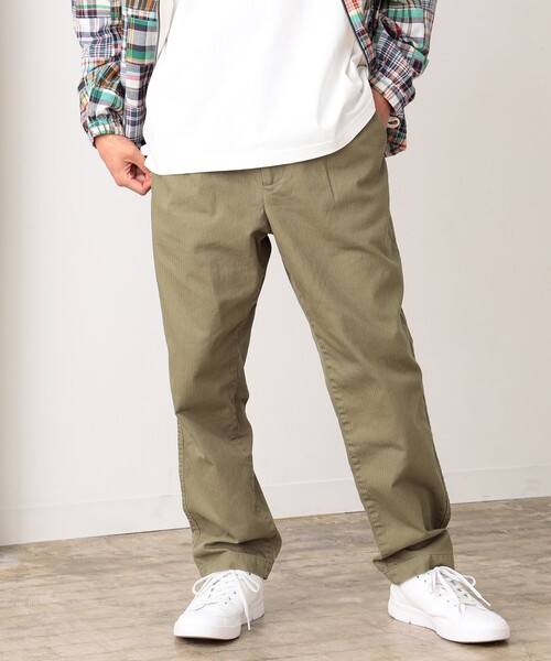 B:MING by BEAMS（ビーミングバイビームス）の「B:MING by BEAMS / ヘリンボーン チノ パンツ（チノパンツ・メンズ・ブラック/オリーブ/ベージュ・SMALL/MEDIUM/LARGE/X-LARGE）」の3枚目の写真