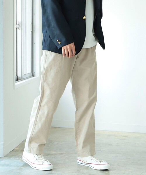 B:MING by BEAMS（ビーミングバイビームス）の「B:MING by BEAMS / ヘリンボーン チノ パンツ（チノパンツ・メンズ・ブラック/オリーブ/ベージュ・SMALL/MEDIUM/LARGE/X-LARGE）」の14枚目の写真