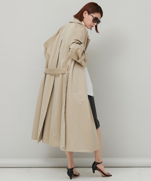 Curensology（カレンソロジー）の「Curensology(カレンソロジー)/＜Curensology×Archive&Style＞ライダーコート（トレンチコート・レディース・ベージュ・FREE）」の4枚目の写真
