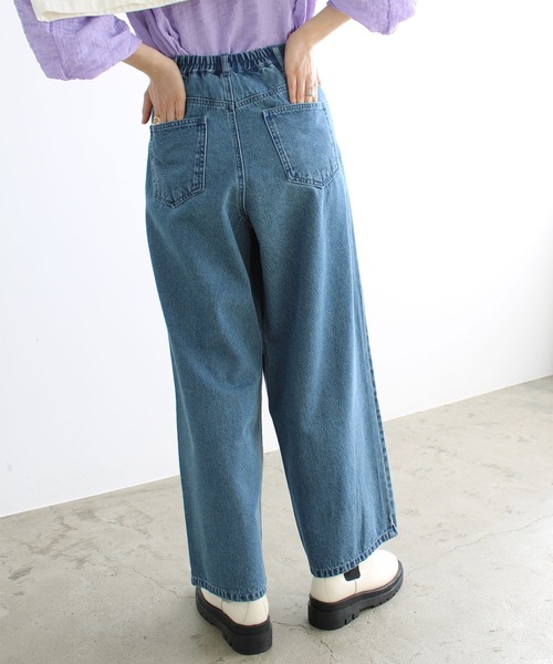 GeeRA(ジーラ)の「ホックデザインワイドパンツ(その他パンツ・レディース・ブルー/オフホワイト/ブラック・LARGE/MEDIUM/SMALL)」の14枚目の写真