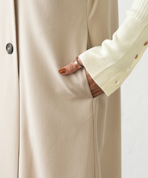 OUVRAGE CLASSE（ウヴラージュクラス）の「ダブルボタンロングジレ（その他アウター・レディース・ベージュ/ブラック・FREE）」の14枚目の写真