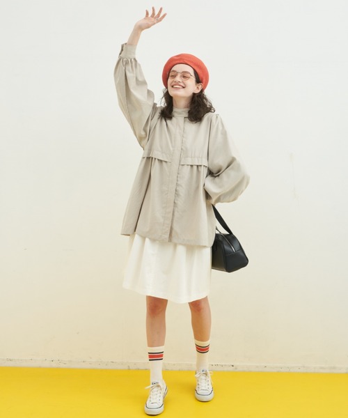 MERLOT(メルロー)の「ベレー帽(ハンチング/ベレー帽・レディース・オレンジ/ナチュラル/ブラック・FREE)」の13枚目の写真