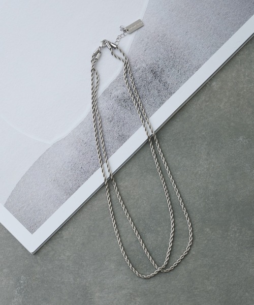 COLONY 2139（コロニートゥーワンスリーナイン）の「2連ロープチェーンネックレス（ネックレス・レディース・シルバー/ゴールド・FREE）」の8枚目の写真