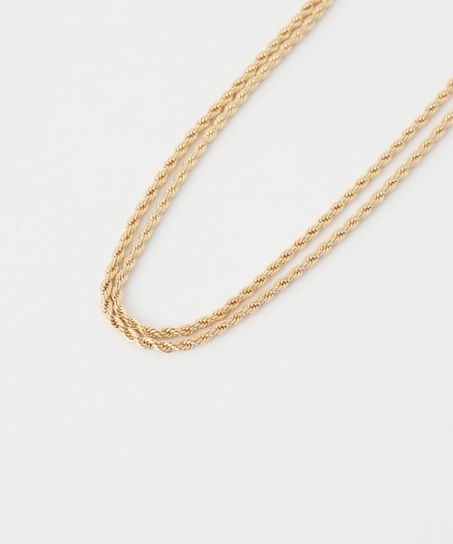 COLONY 2139（コロニートゥーワンスリーナイン）の「2連ロープチェーンネックレス（ネックレス・レディース・シルバー/ゴールド・FREE）」の4枚目の写真
