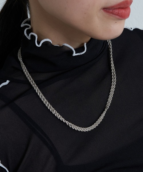 COLONY 2139（コロニートゥーワンスリーナイン）の「2連ロープチェーンネックレス（ネックレス・レディース・シルバー/ゴールド・FREE）」の19枚目の写真