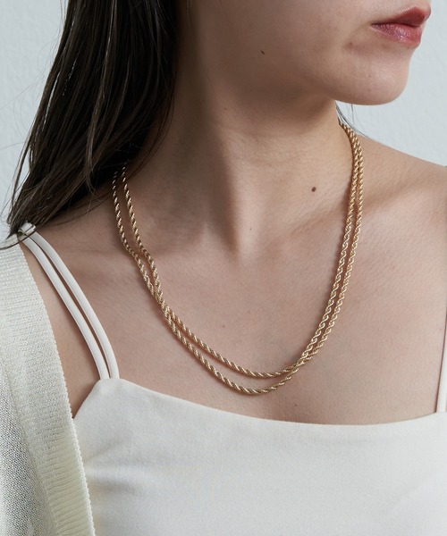 COLONY 2139（コロニートゥーワンスリーナイン）の「2連ロープチェーンネックレス（ネックレス・レディース・シルバー/ゴールド・FREE）」の12枚目の写真